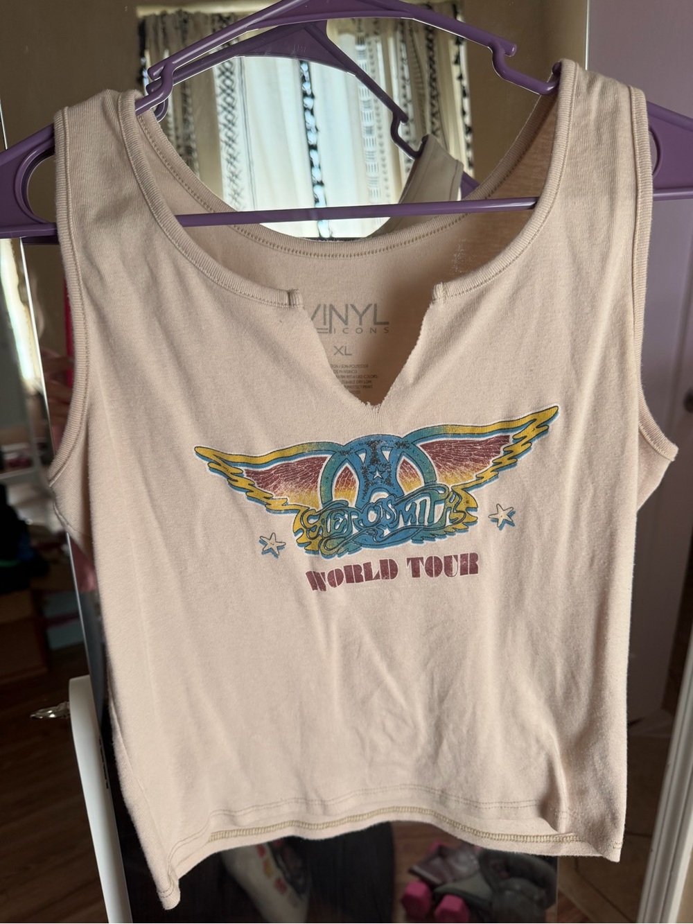 Aerosmith World Tour Graphic Crop Tank Top
